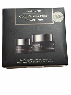 NIB Perricone MD Cold Plasma Plus+ Power Duo Serum Eye Cream Set 0.5+0.25 oz